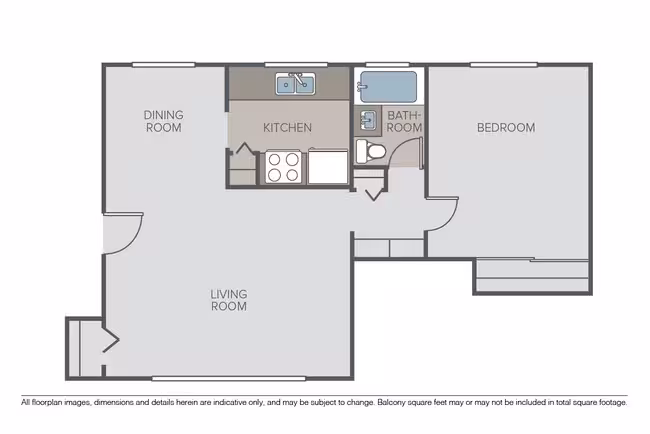 1 Bed C 025192B 025192B floor plan